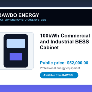 100kWh Commercial and Industrial BESS Cabinet