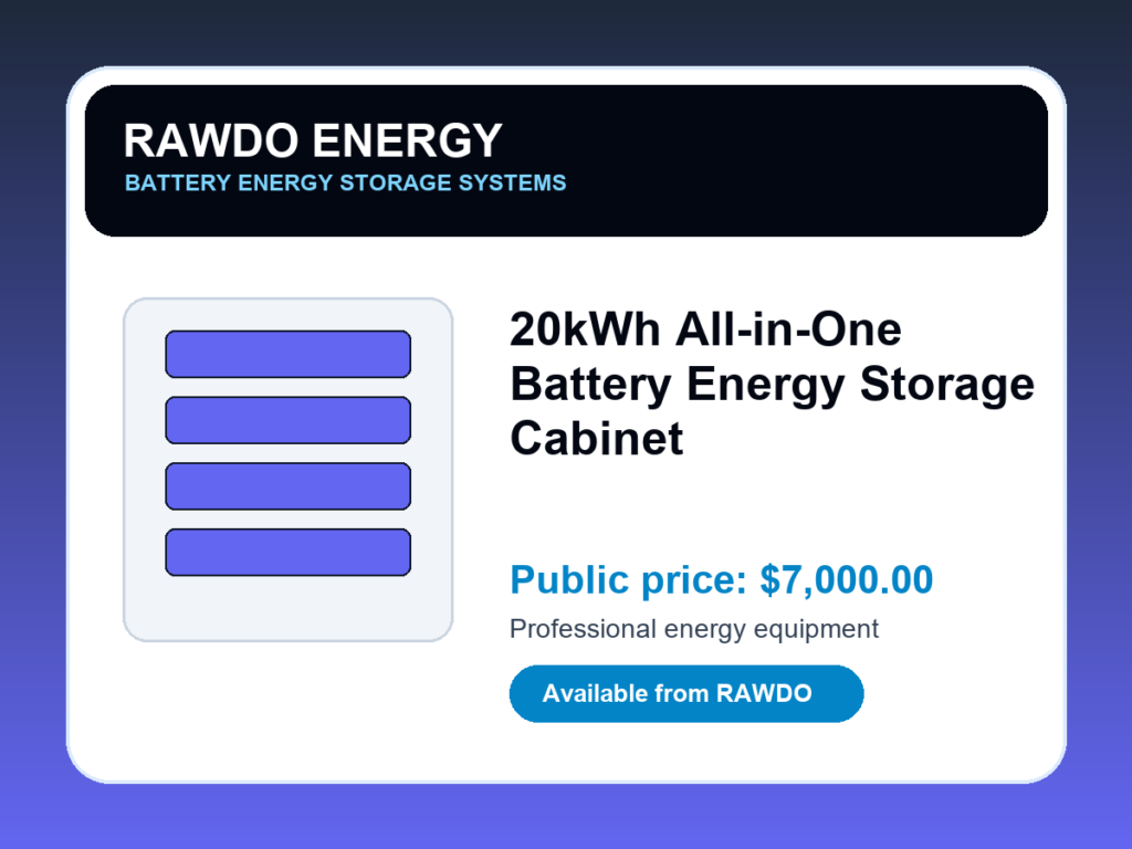 20kWh All-in-One Battery Energy Storage Cabinet