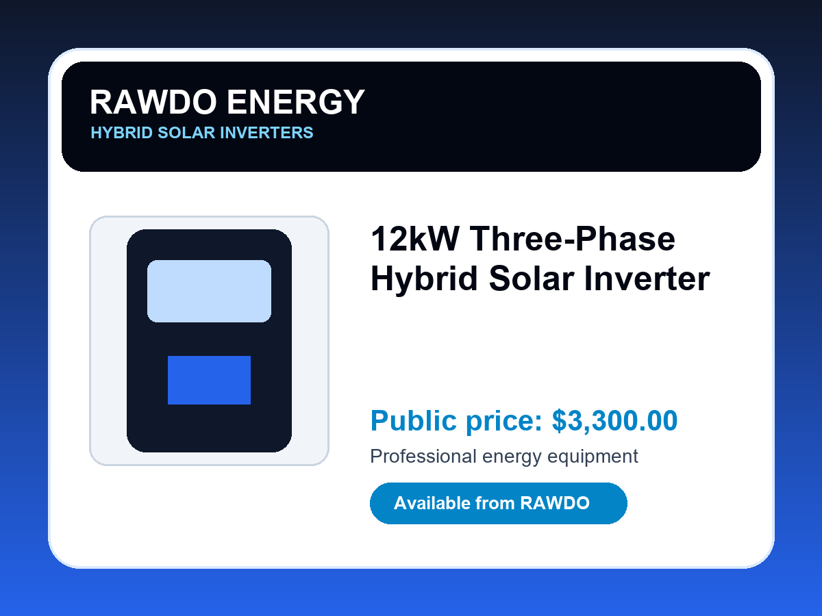 12kW Three-Phase Hybrid Solar Inverter