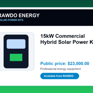 15kW Commercial Hybrid Solar Power Kit