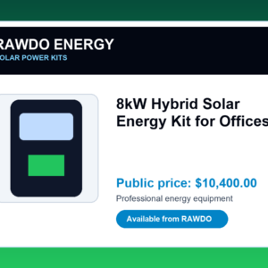 8kW Hybrid Solar Energy Kit for Offices