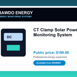 CT Clamp Solar Power Monitoring System