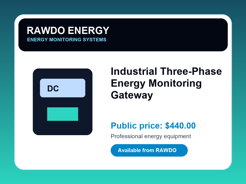 Industrial Three-Phase Energy Monitoring Gateway