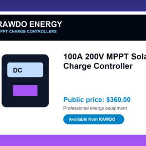 100A 200V MPPT Solar Charge Controller