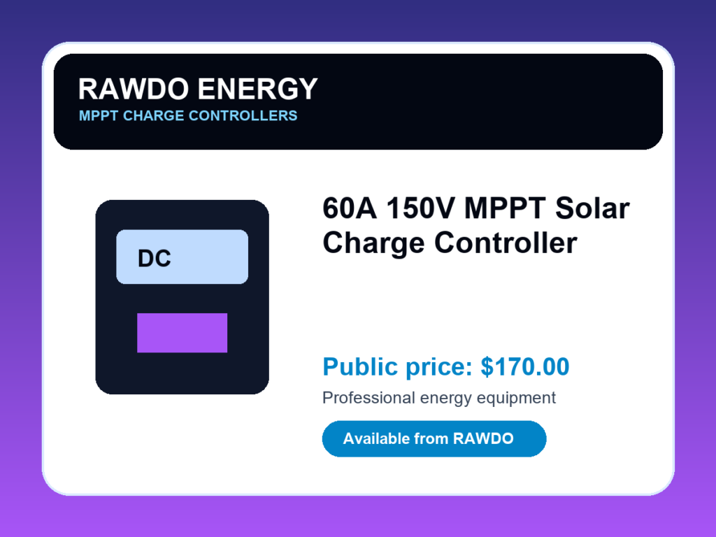 60A 150V MPPT Solar Charge Controller