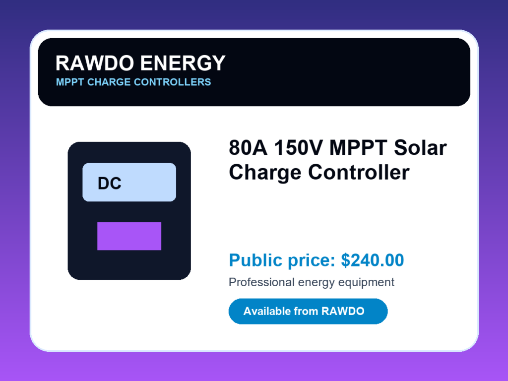 80A 150V MPPT Solar Charge Controller