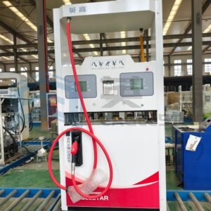Dual-Nozzle Fuel Pump Machine with Flow Meter